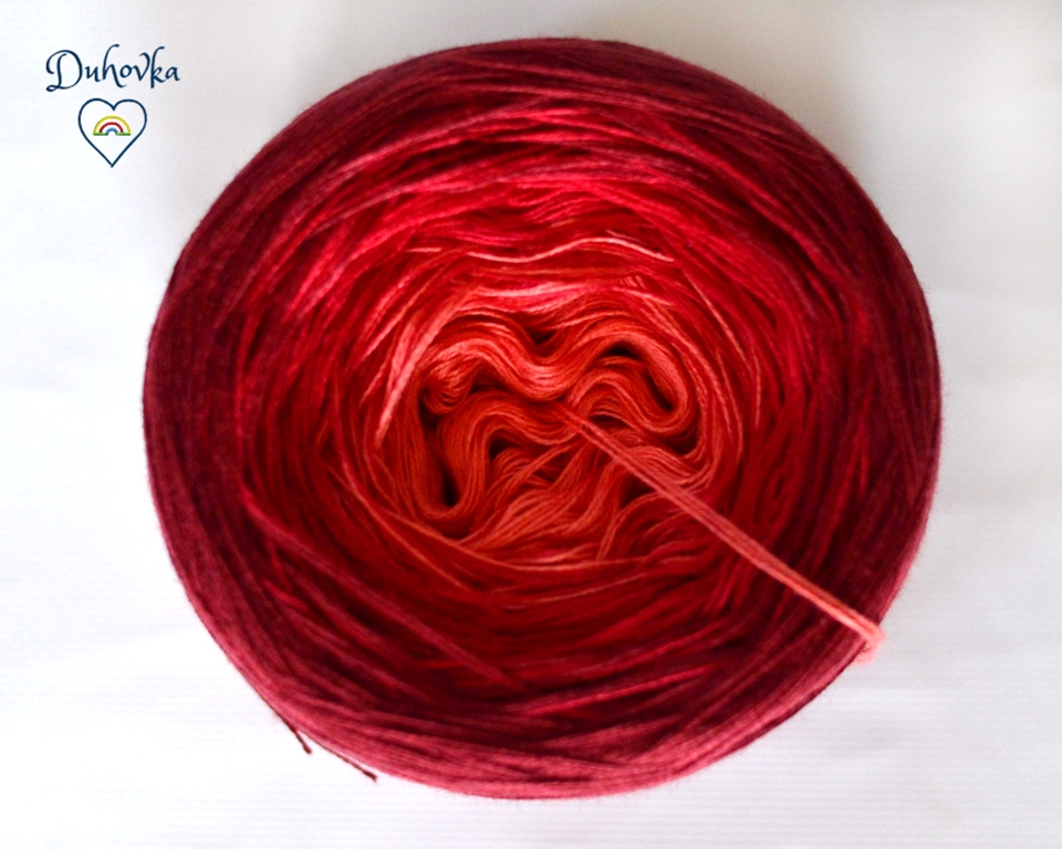 Duhovka - krokusová, sv.fialová, mint, blank.modrá - 4-nitka