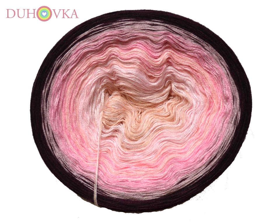 Duhovka - sv.broskvová, baby růžová, sv.růžová, růžová, pudrová, vínová, tm.hnědá
