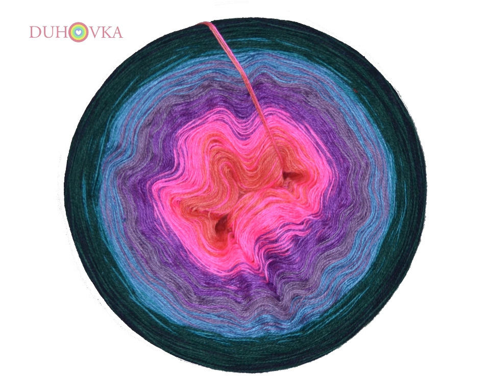 Duhovka - lososová, neon růžová, fialová, pastel.fialová, sv.petrolejová, jasný smaragd, tm.zelená, černá 
