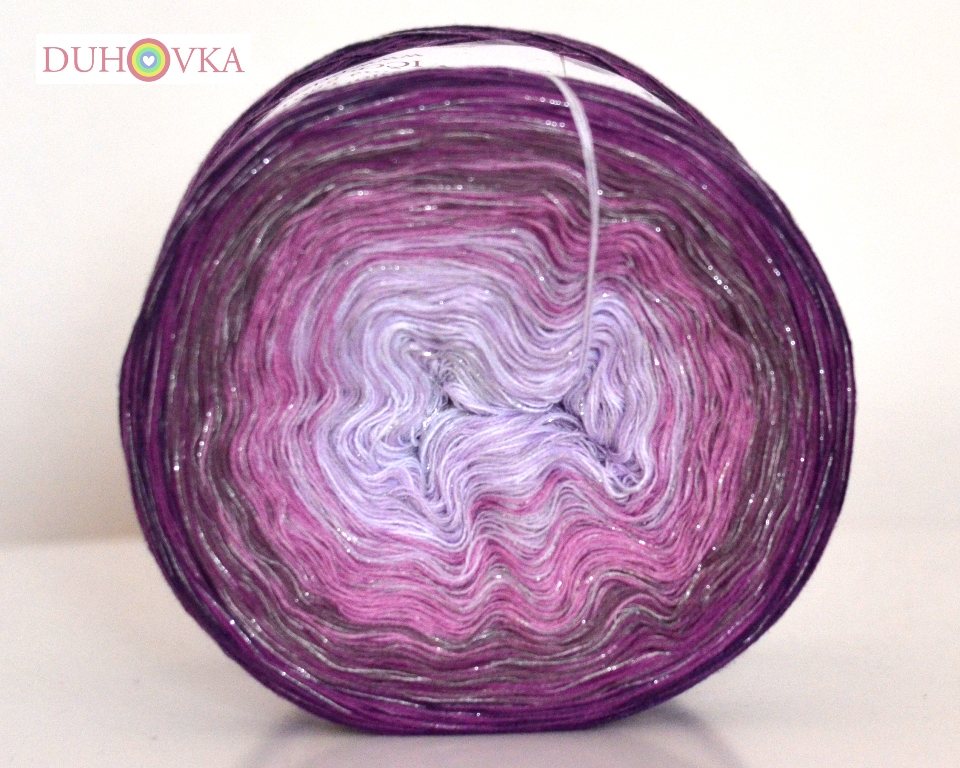 Duhovka (lurex) - bílá, levandulová, starorůžová, pastel.fialová, fialová, tm.fialová