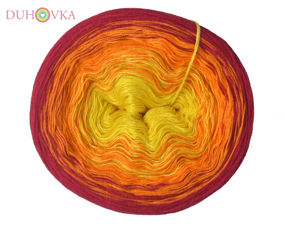 Duhovka - žlutá, oranžová, červená