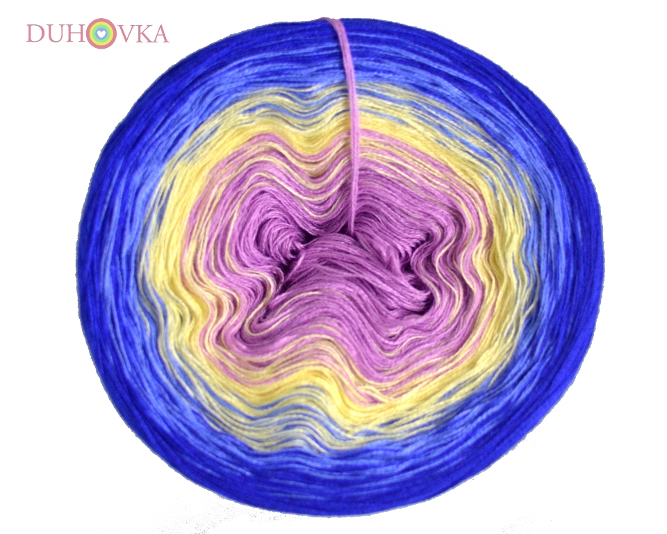 Duhovka - sv.fialová, sv.žlutá, modrá, král.modrá
