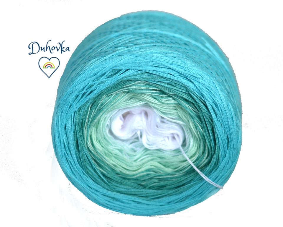 Duhovka - bílá, mint, opál, tyrkys