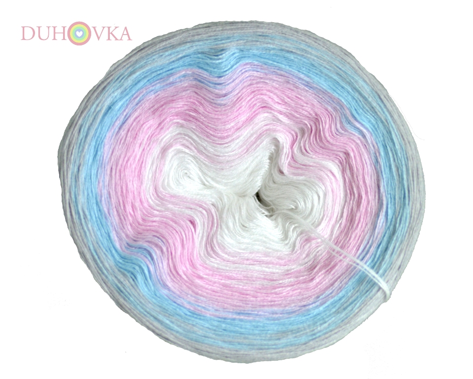 Duhovka - bílá, baby růžová, blank.modrá, sv.šedá