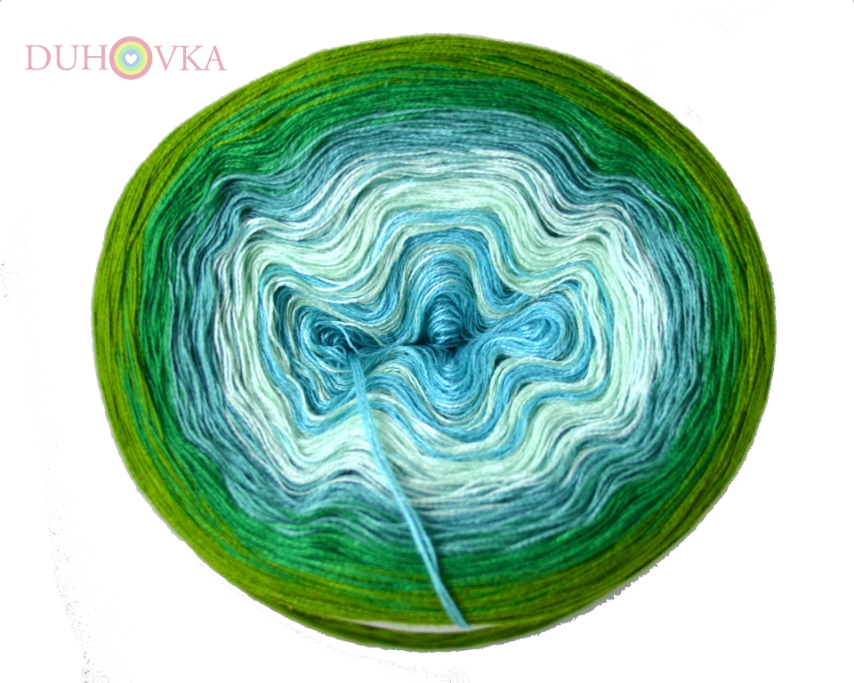 Duhovka - tyrkys, mint, opál, smaragd, hrášková