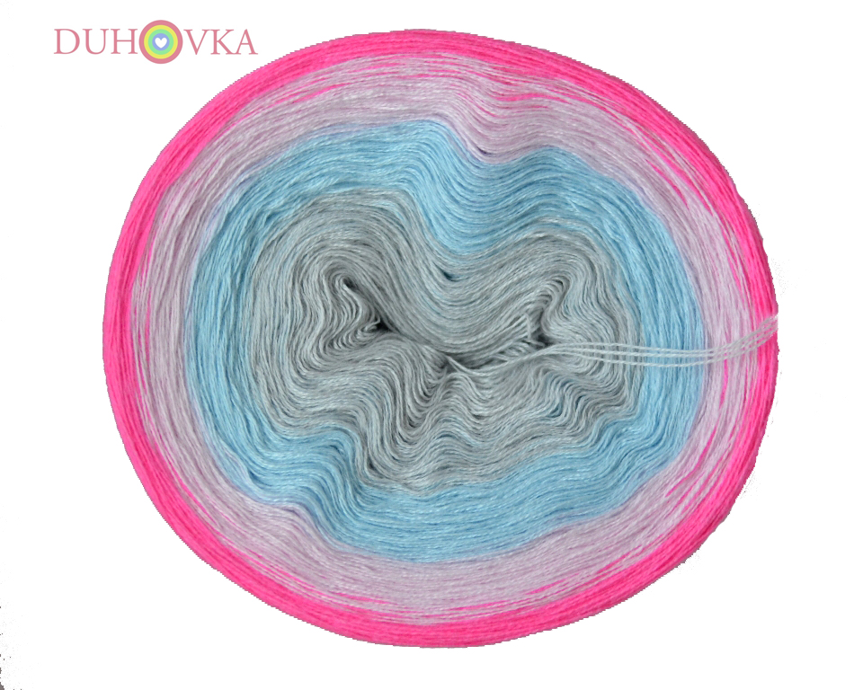 Duhovka - sv.šedá, ,sv.modrá, baby růžová, neon růžová
