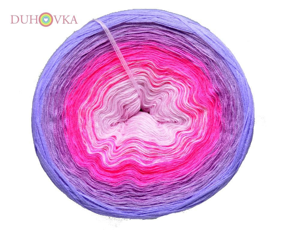Duhovka - baby růžová, neon růžová, starorůžová, sv.fialová, krokus