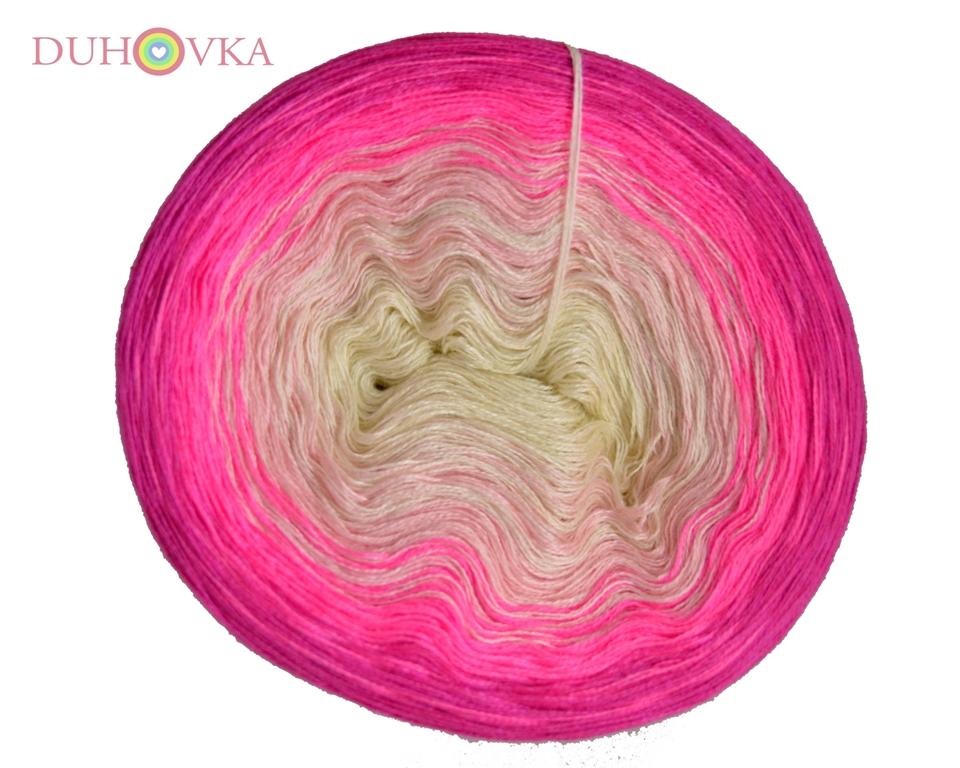 Duhovka - smetanová, pudrová, neon růžová, fuchsie