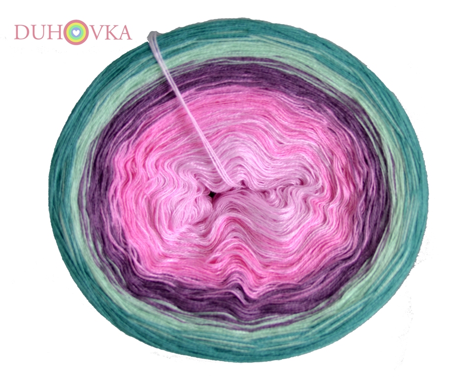 Duhovka - baby růžová, růžová, pastel.fialová, mint, opál