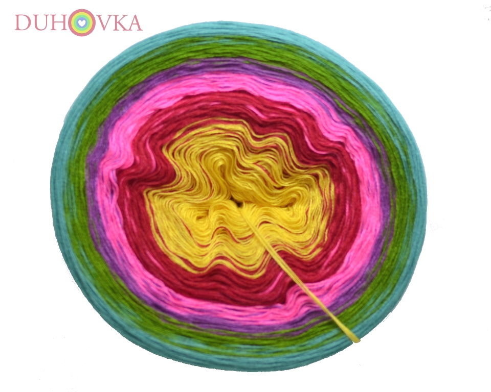 Duhovka - žlutá, červená, neon růžová, fialová, hrášková, opál