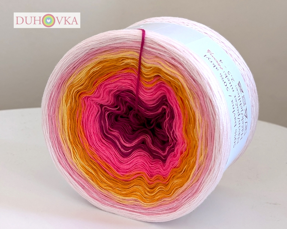 Duhovka - malinová, neon růžová, oranžová, žlutá, růžová, baby růžová