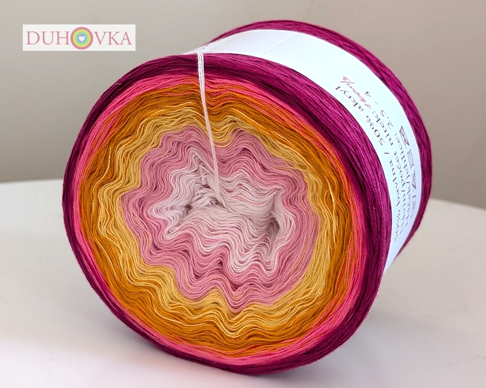 Duhovka - baby růžová, růžová, žlutá, oranžová, neon růžová, malinová