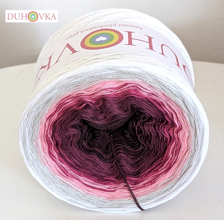 Duhovka - vínová, ostružinová, malinová, růžová, sv.šedá, bílá