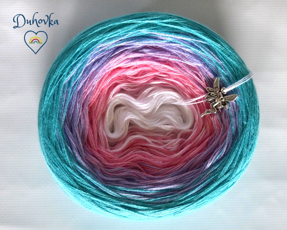 Duhovka - bílá, růžová, krokusová, tyrkysová