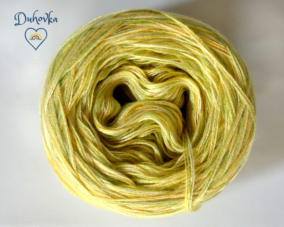 Duhovka COLOR - 4 nitka * ŽLUTO-ZELENÁ