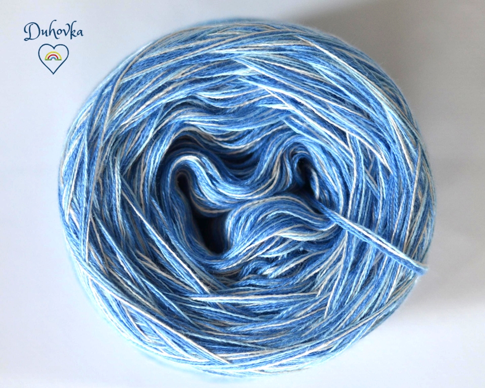 Duhovka COLOR - 4 nitka * MODRÁ