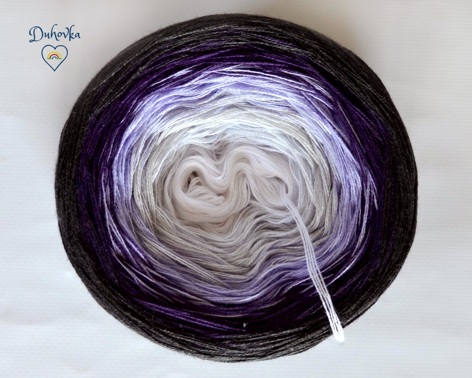 Duhovka - bílá, světle šedá, krokusová, tmavě fialová, antracit