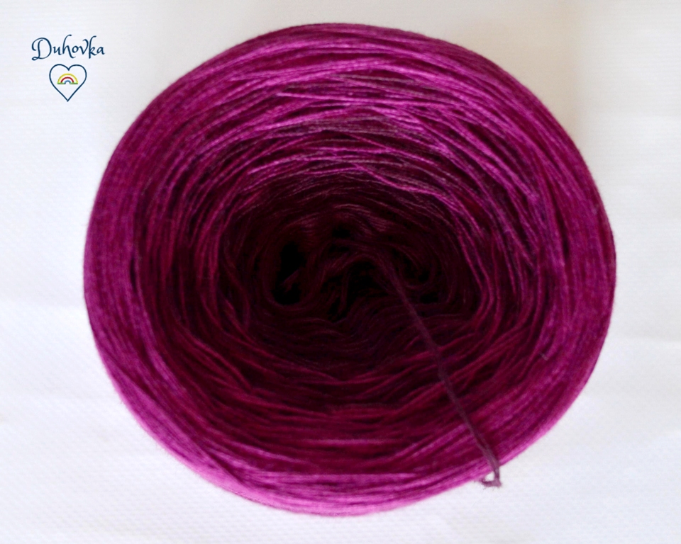 Duhovka - vínová, ostružinová - 4-nitka