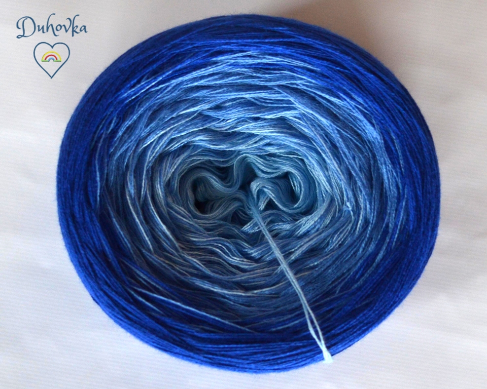 Duhovka - sv.modrá, modrá, král.modrá - 4-nitka