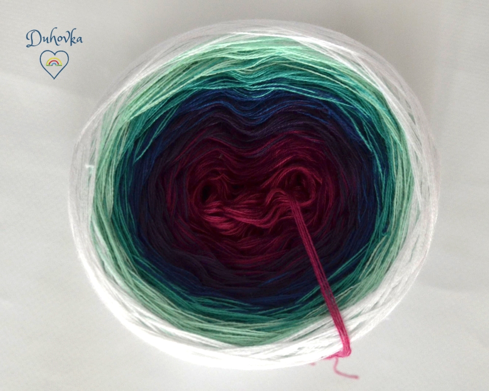 Duhovka - fuchsie, ostružina, tm.fialová, petrolej, opal, mint, bílá