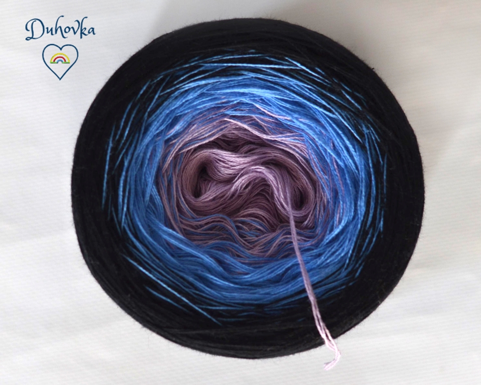 Duhovka - sv.fialová, modrá, černá