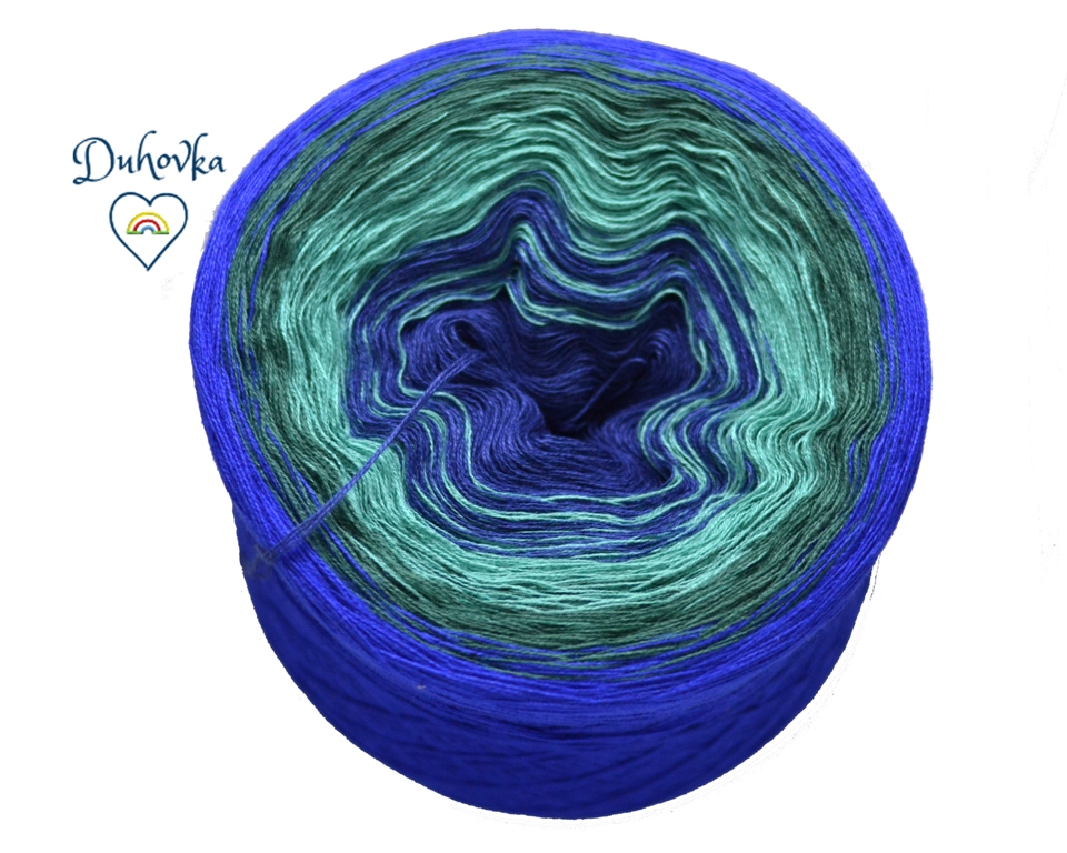 Duhovka - petrolej, opál, nefrit, královská modrá