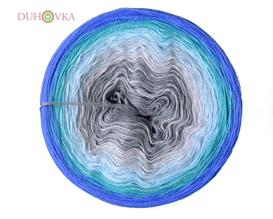 Duhovka - stř.šedá, sv.šedá, blank.modrá, opál, modrá - 4-nitka