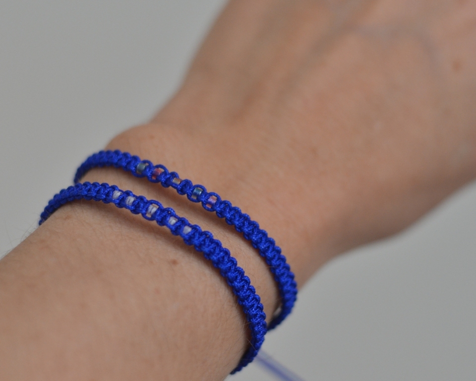 Duhovka + dva náramky/modré