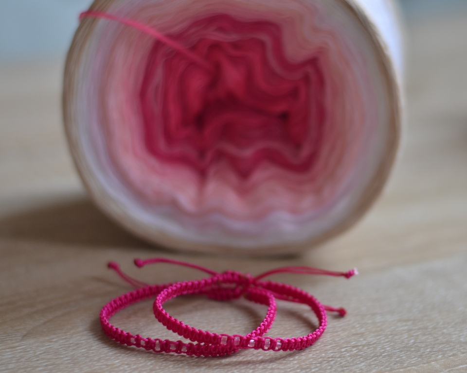 Duhovka + dva náramky/růžové